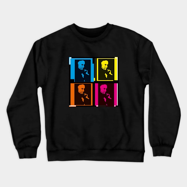 William Wordsworth - Poet - colorful, pop art style design Crewneck Sweatshirt by CliffordHayes